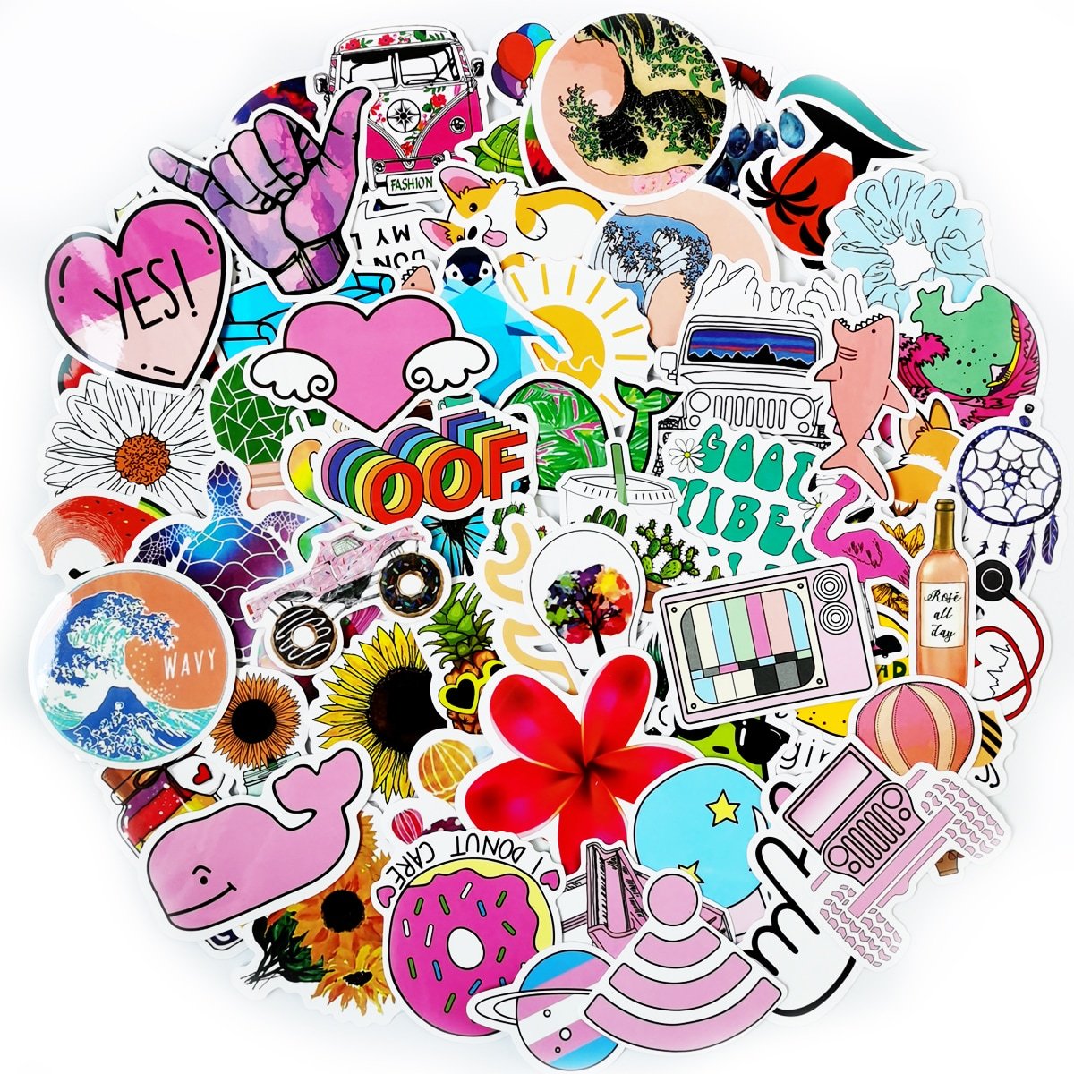 Разноцветные Стикеры