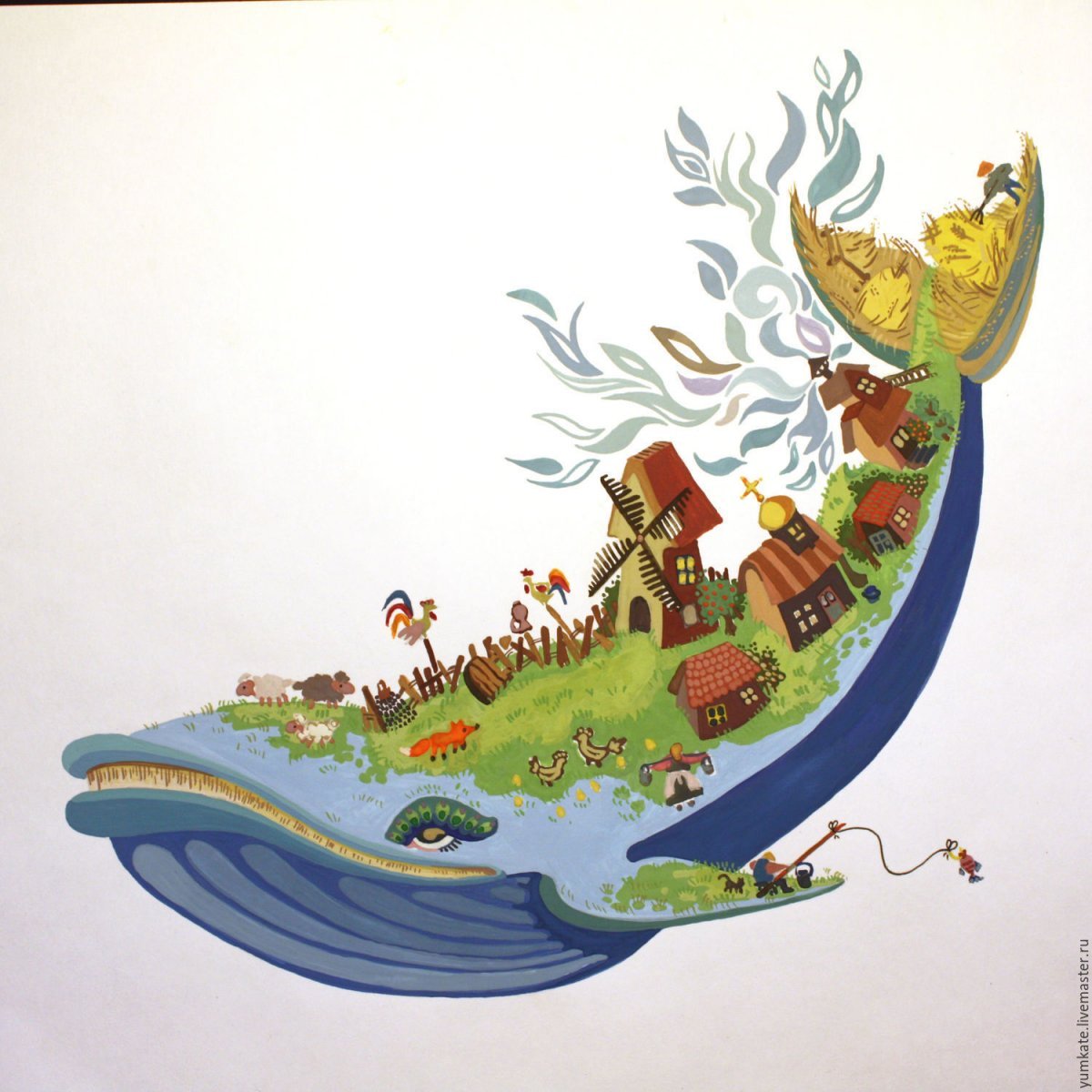 Конек горбунок рыба кит