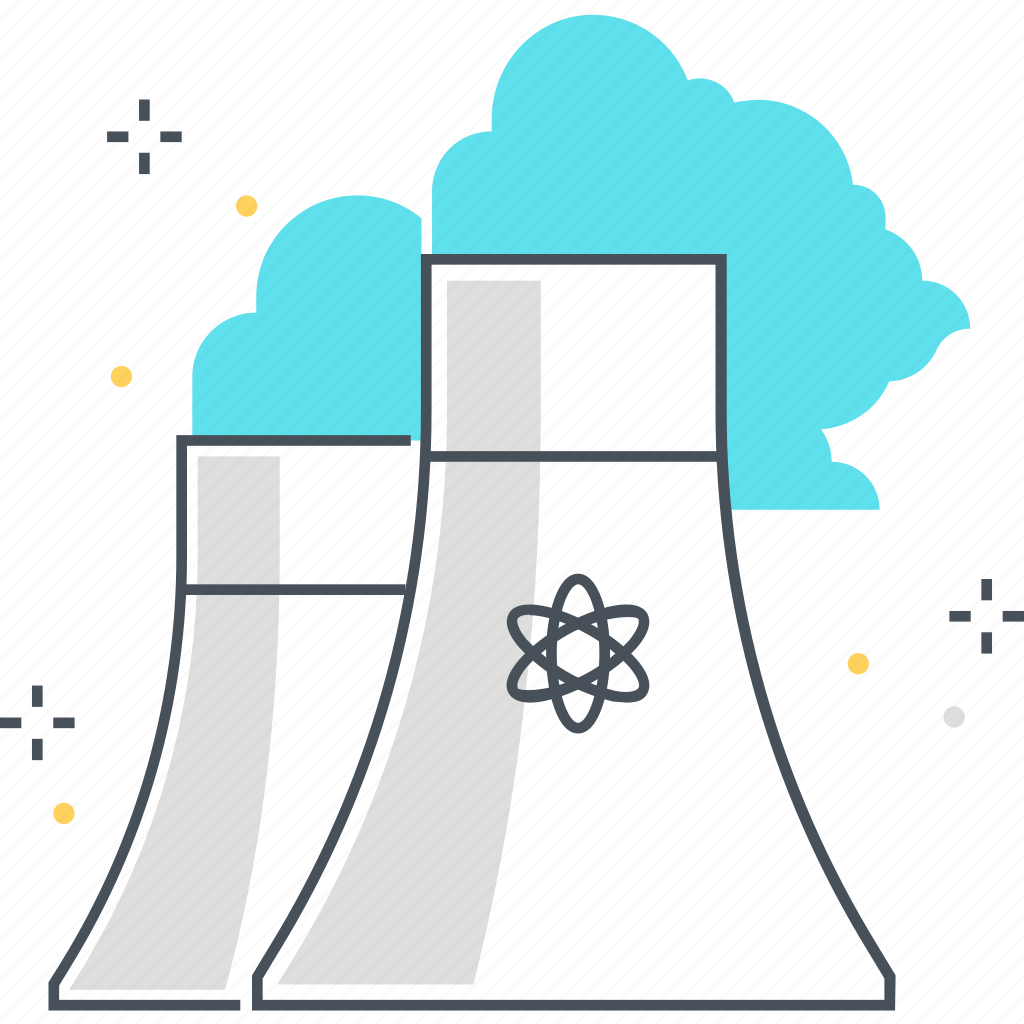 Атомная станция вектор