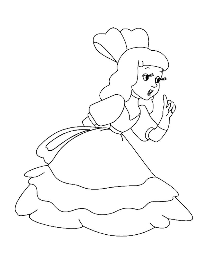 Мальвина раскраска для детей