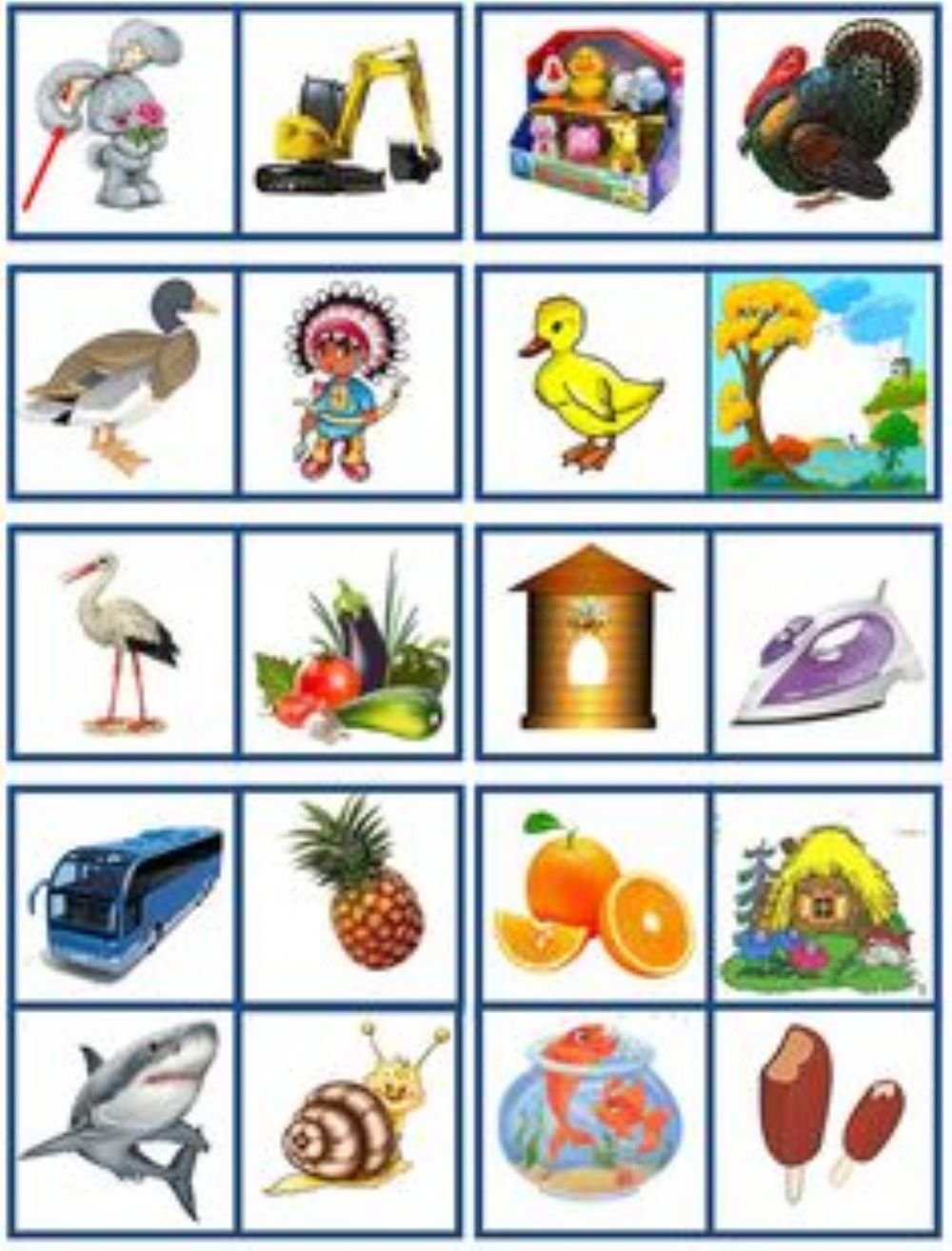 Карточки "для дошкольников"