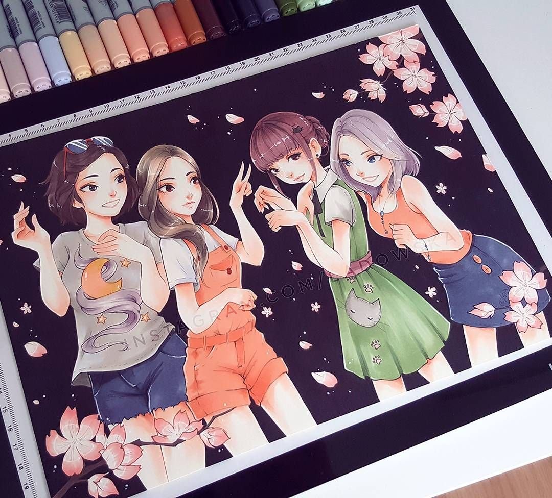 Аниме рисунки из инстаграмма