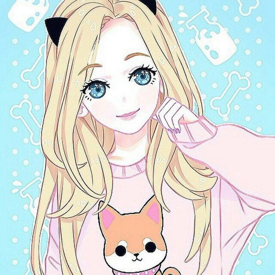 Милые мультяшные девочки