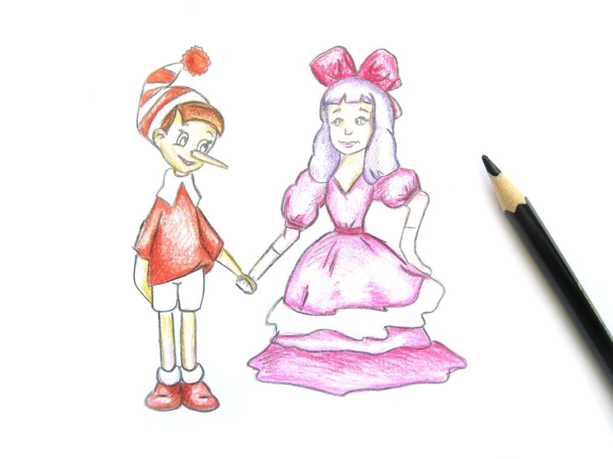 Мальвина рисунок