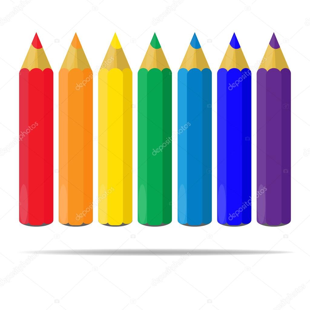 Цветные карандаши для вырезания