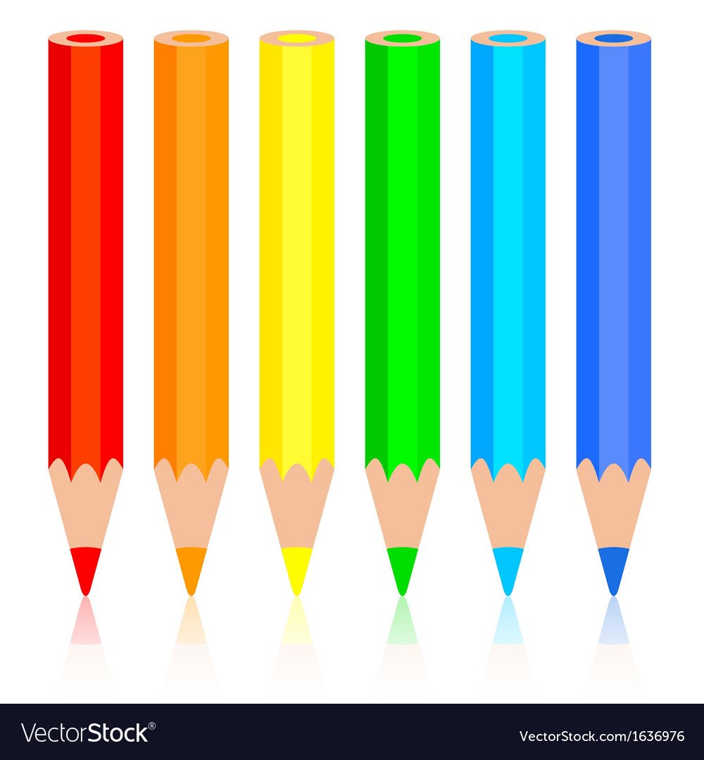 Карандаши разные по длине