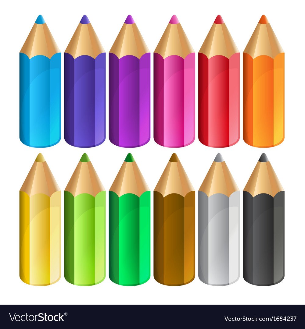 Цветные карандаши для вырезания