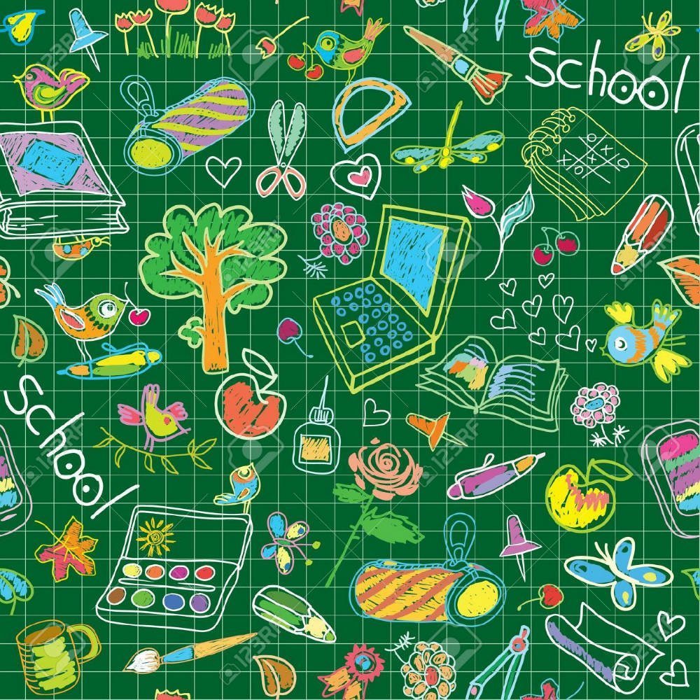 Школьный фон для скрапбукинга