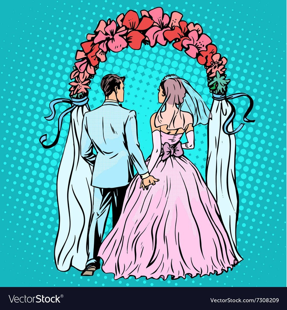 Иллюстрация мусульманской свадьбы