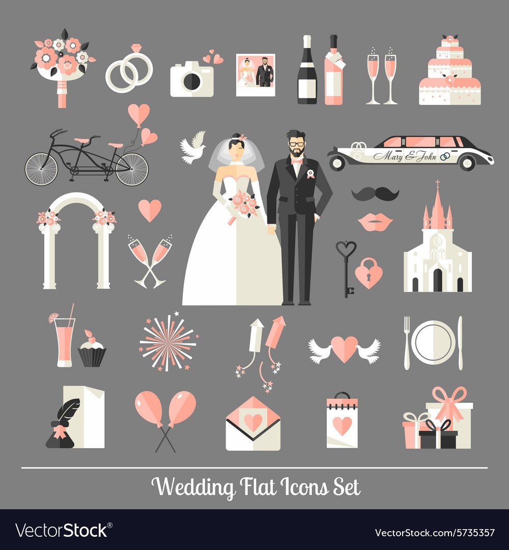 Жених и невеста рисунок