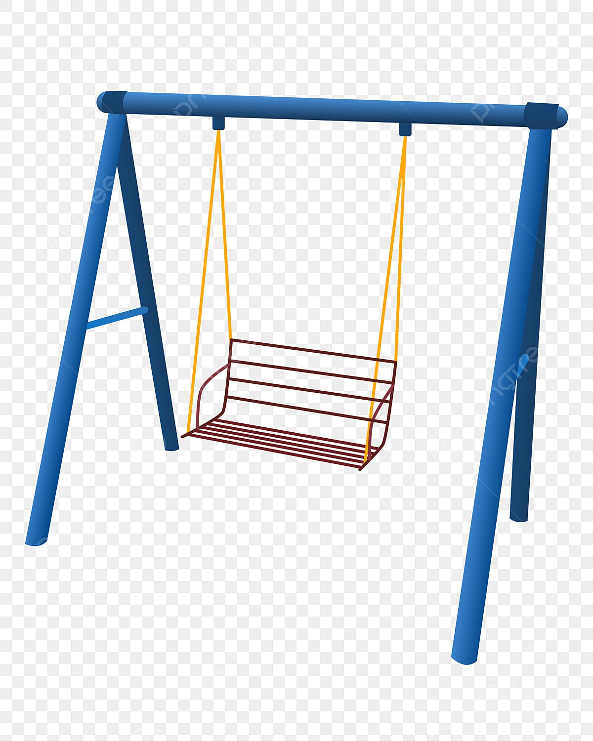 Детские качели на белом фоне