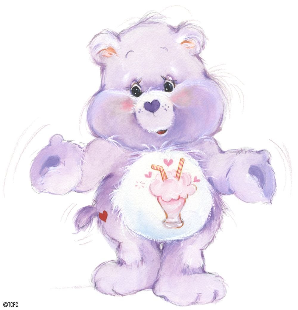 Watercolor Care Bears