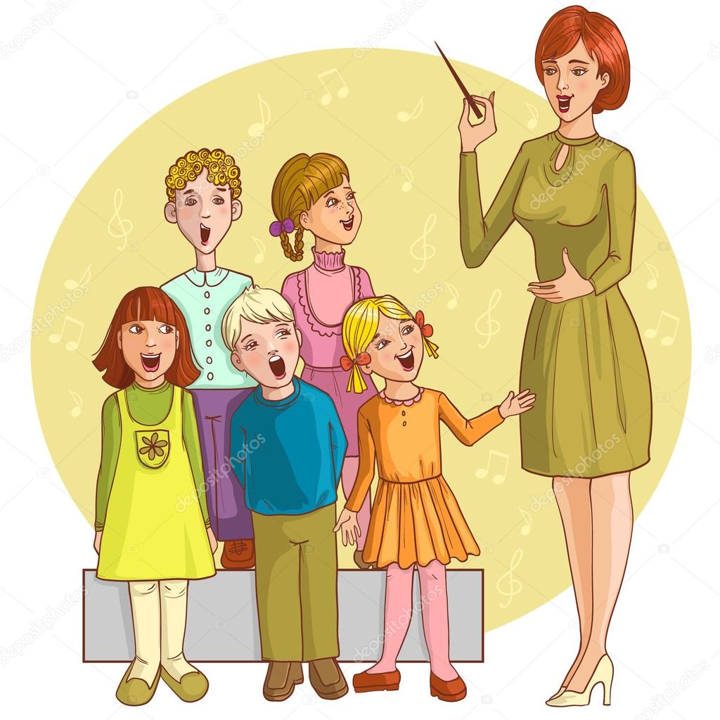 Педагог и дети