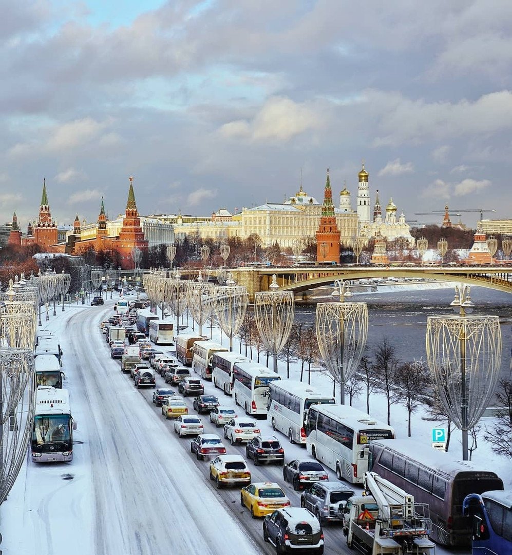 Москва зима 2017