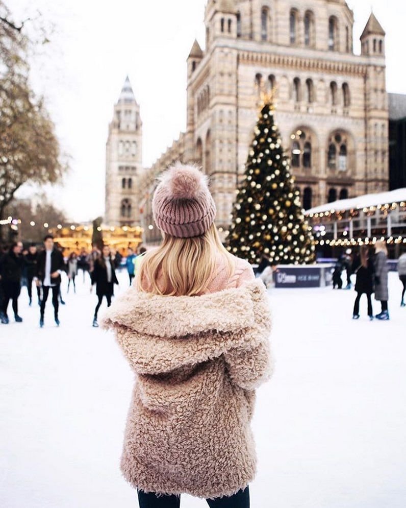 Блондинка зимой