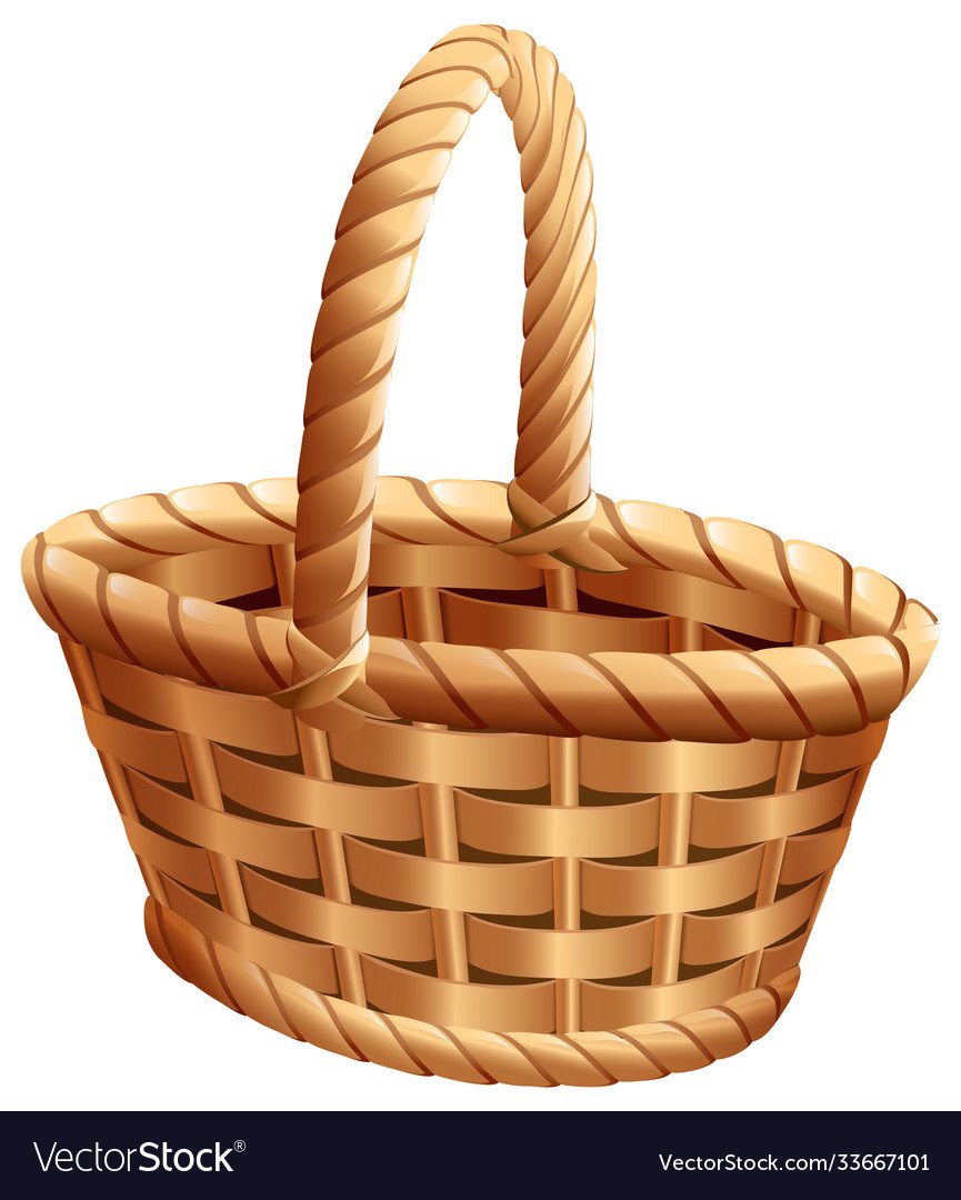 Корзина плетеная с ручкой