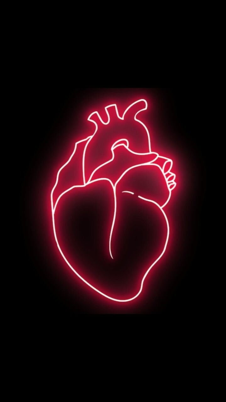 Сердце неон