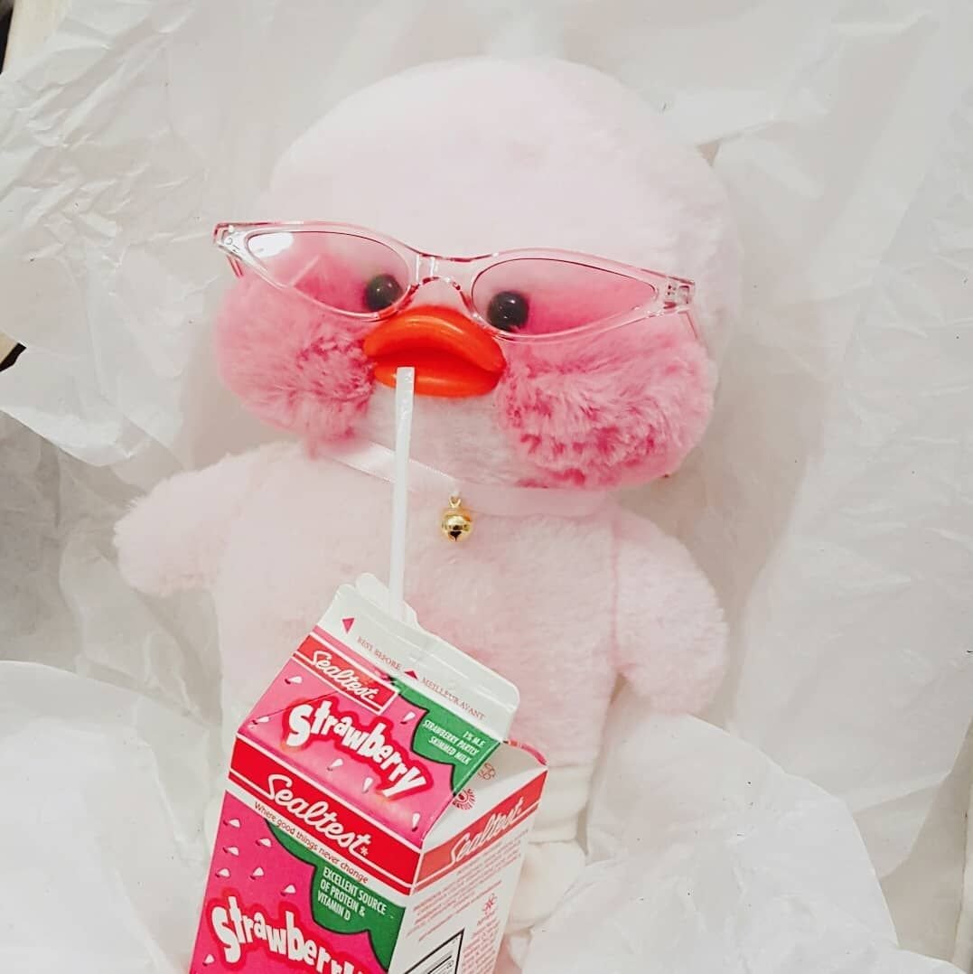 Уточка с розовыми щечками