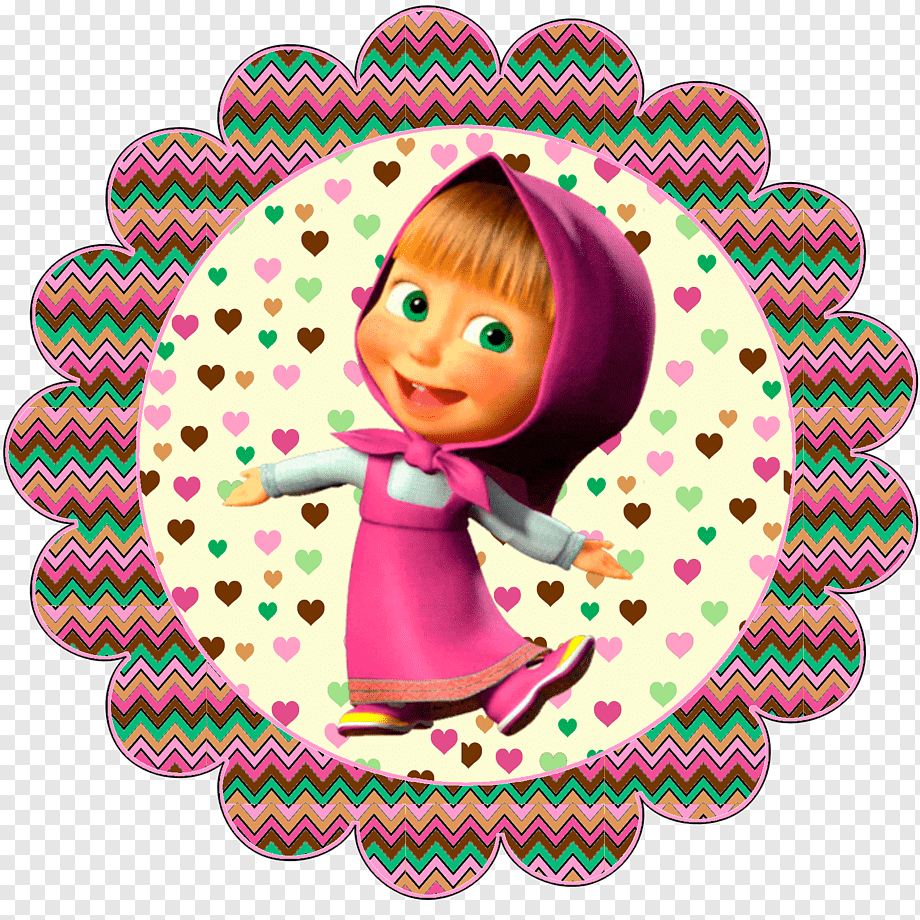 Открытки Маша и медведь с днем рождения