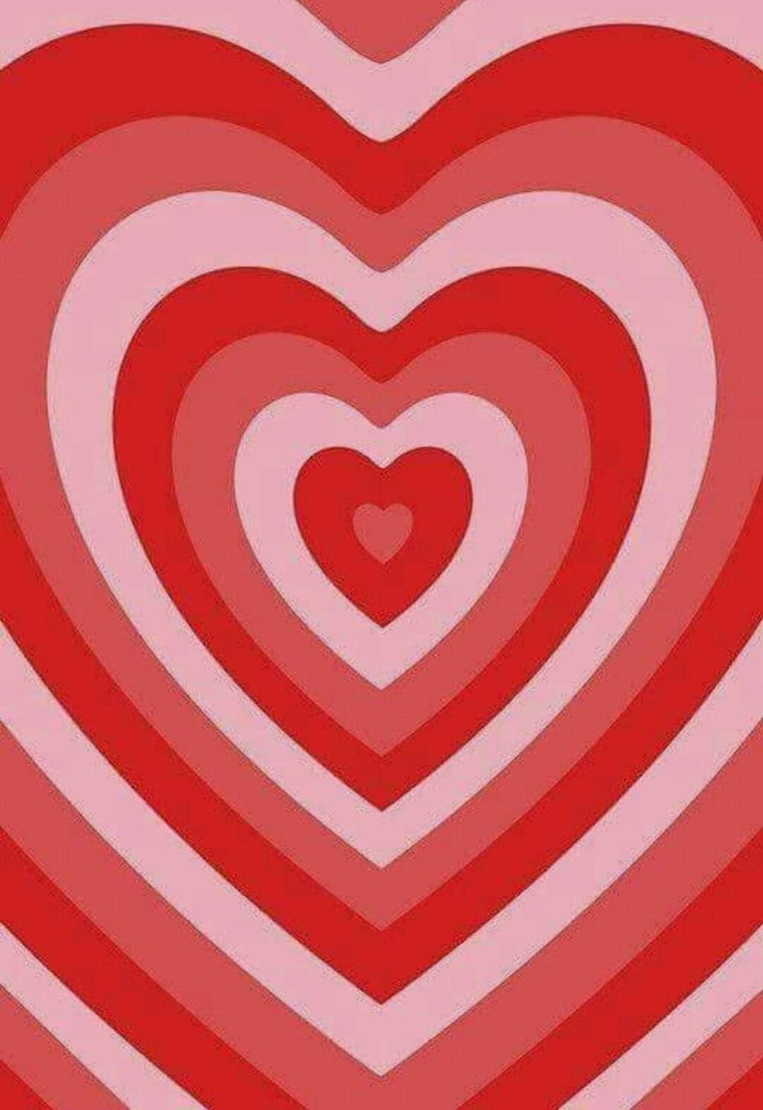 Силуэт сердечко красное