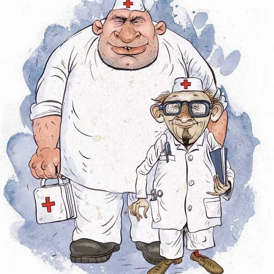 Врач карикатура