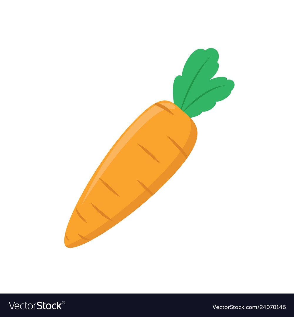 Иконка морковь белый фон