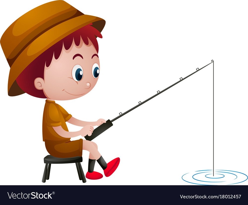 Рыбалка для детей на прозрачном фоне