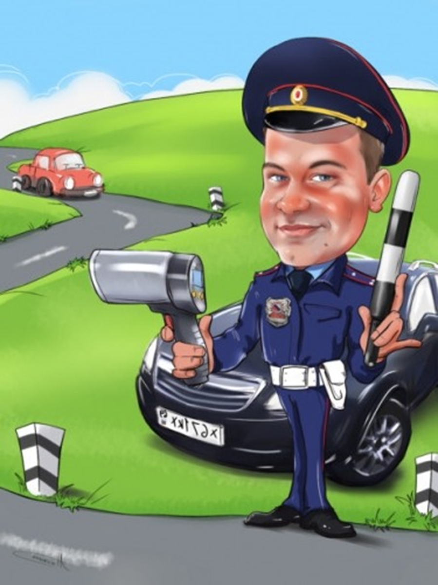 Нарисованный инспектор ДПС