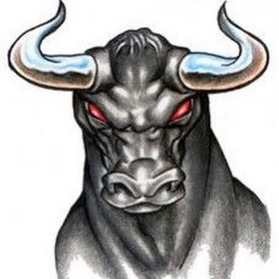 Голова злого быка