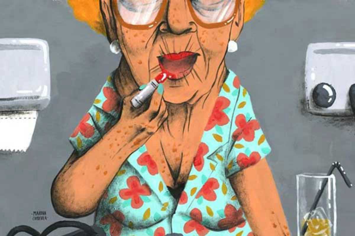 Карикатуры на пожилых женщин