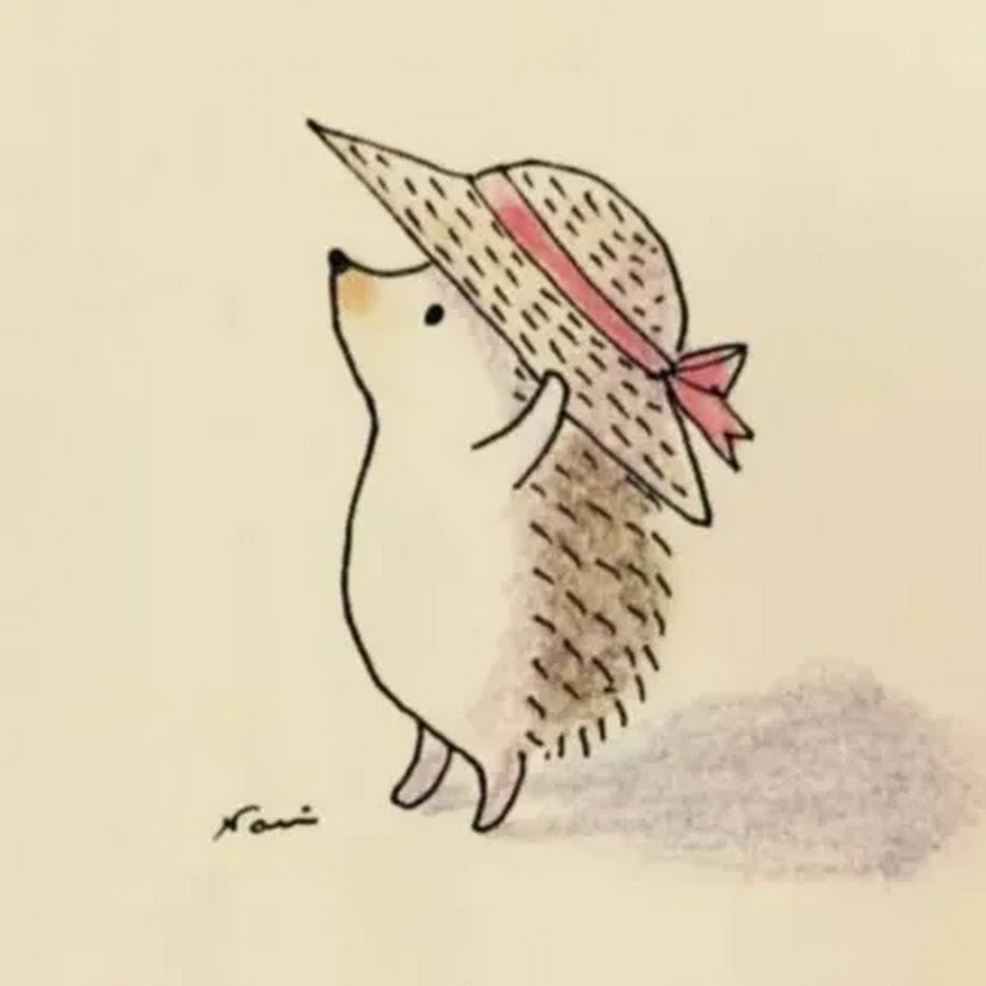 Милый Ёжик нарисованный