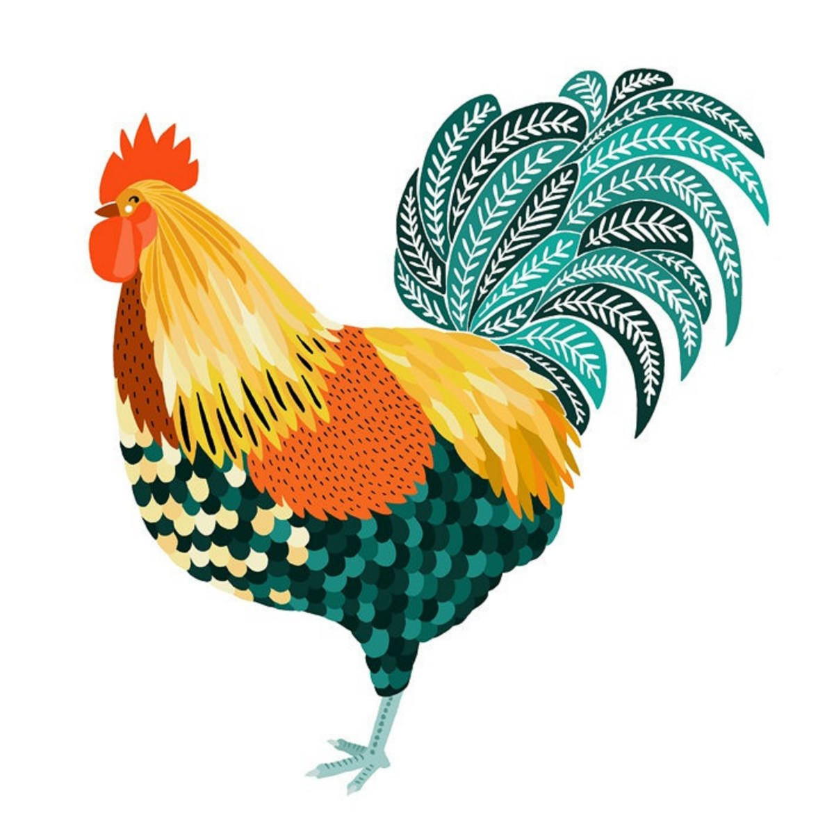 Курица стилизованная