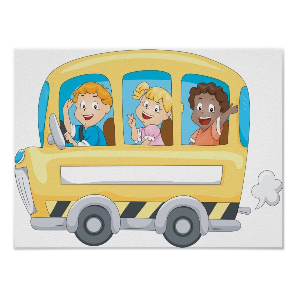 Автобус с пассажирами вектор