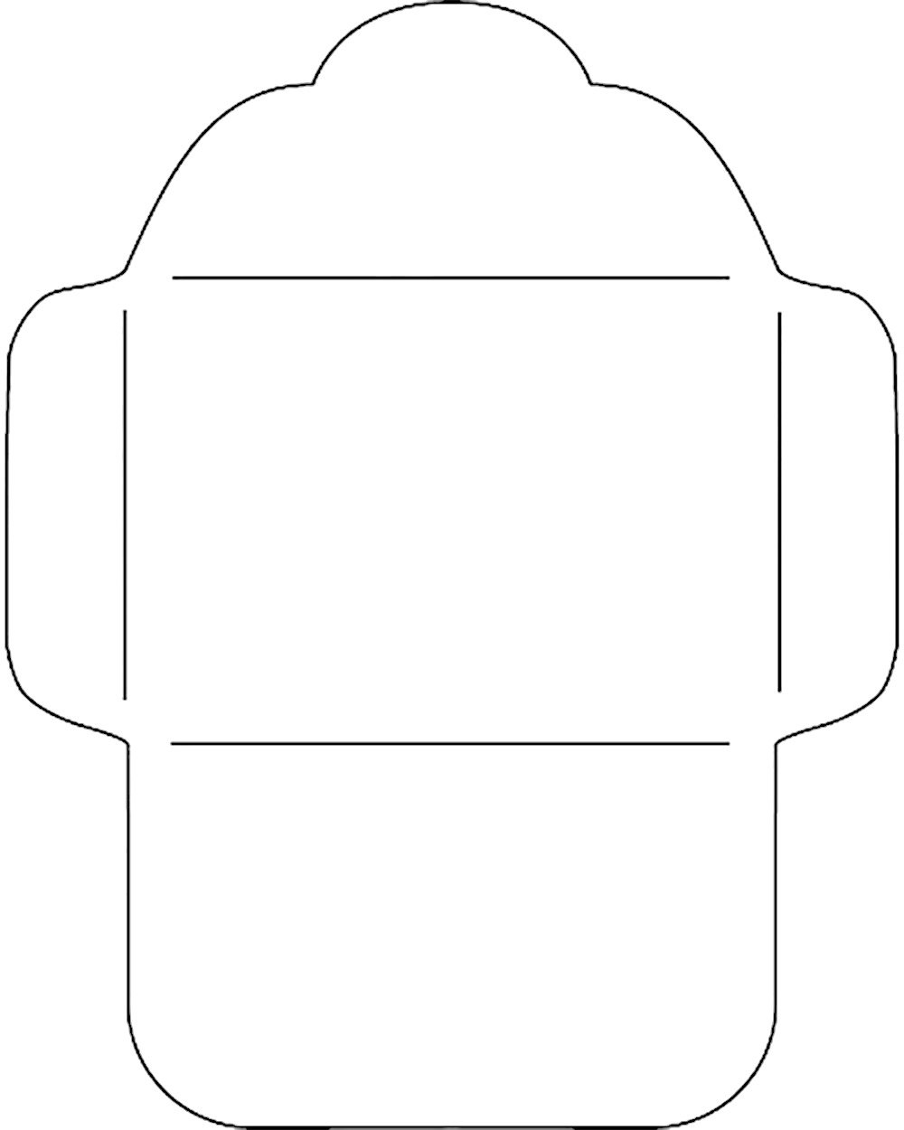 Трафарет конверта