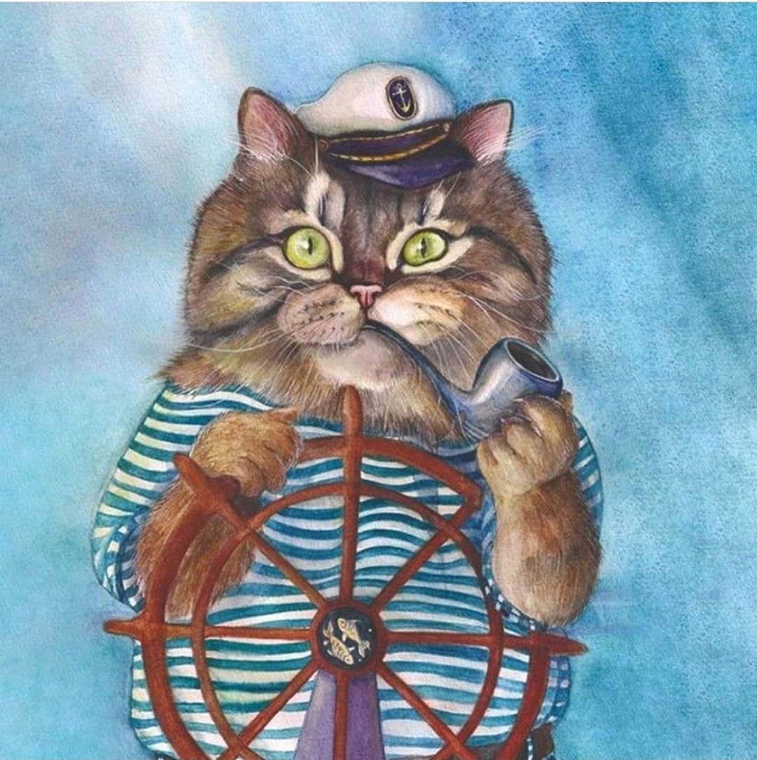 Котик рисунок