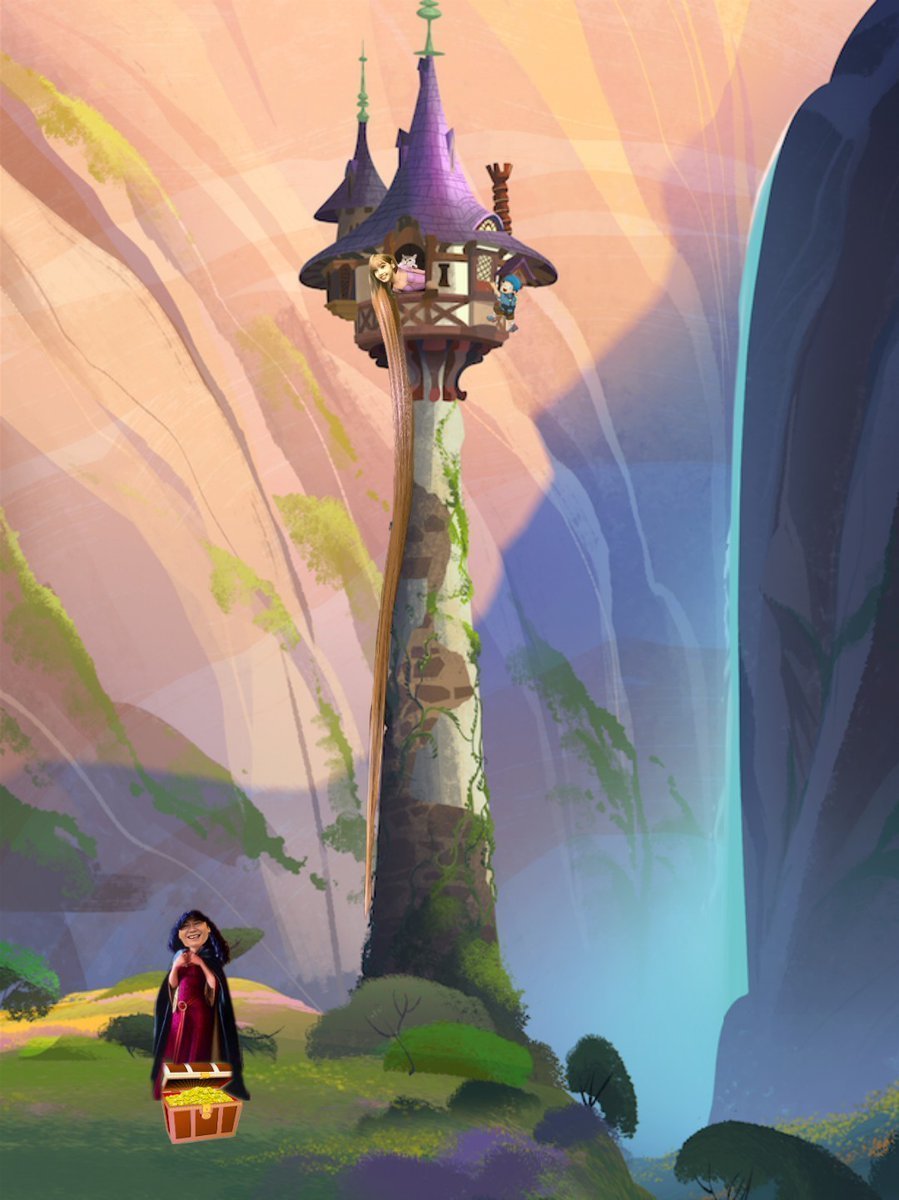 Башня Рапунцель балкон