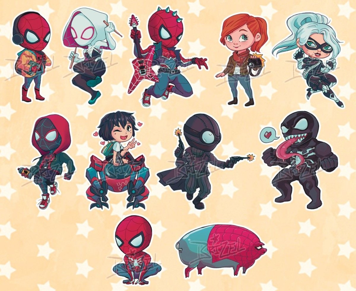 Чиби Марвел человек паук