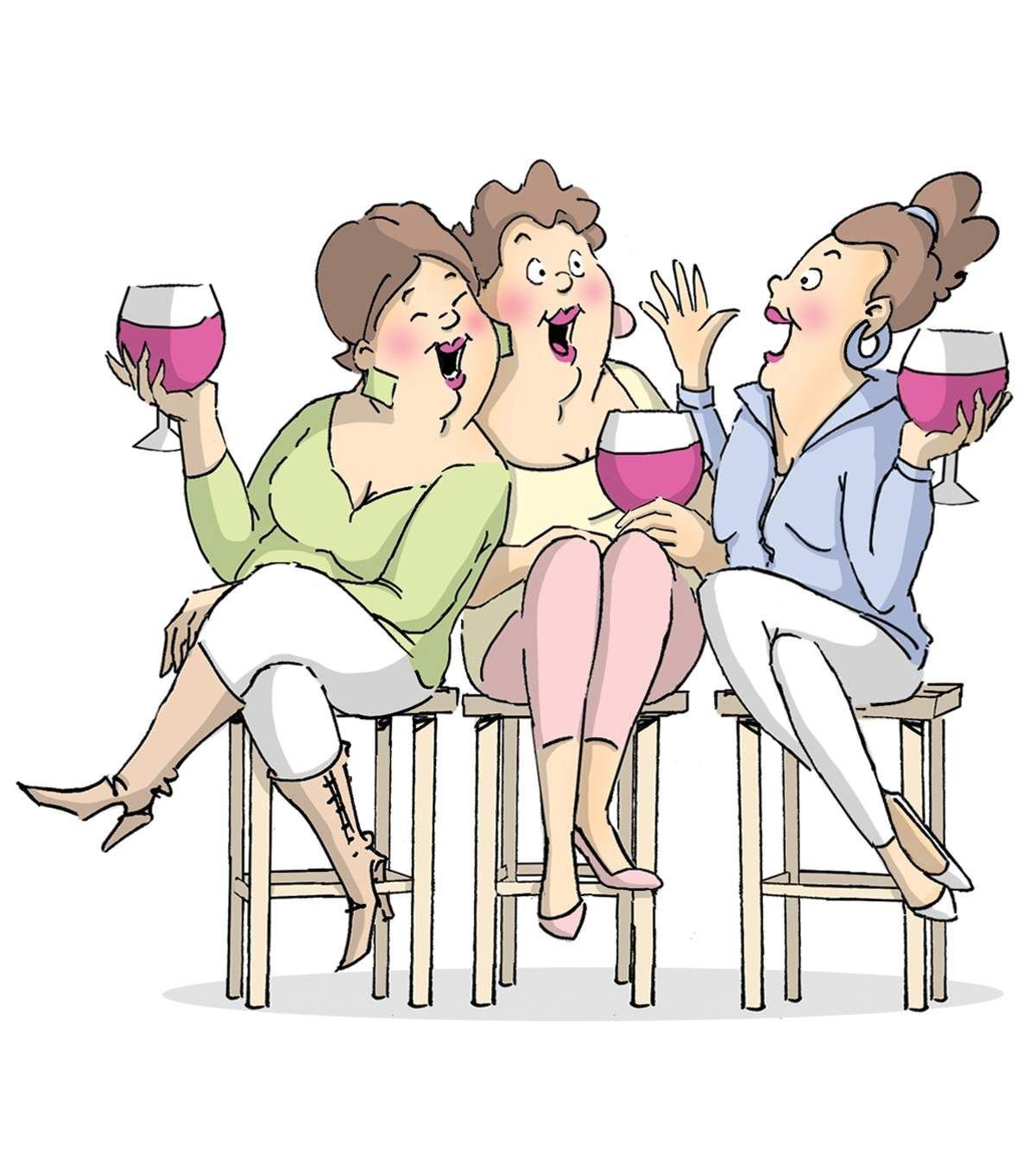 Подруги карикатура