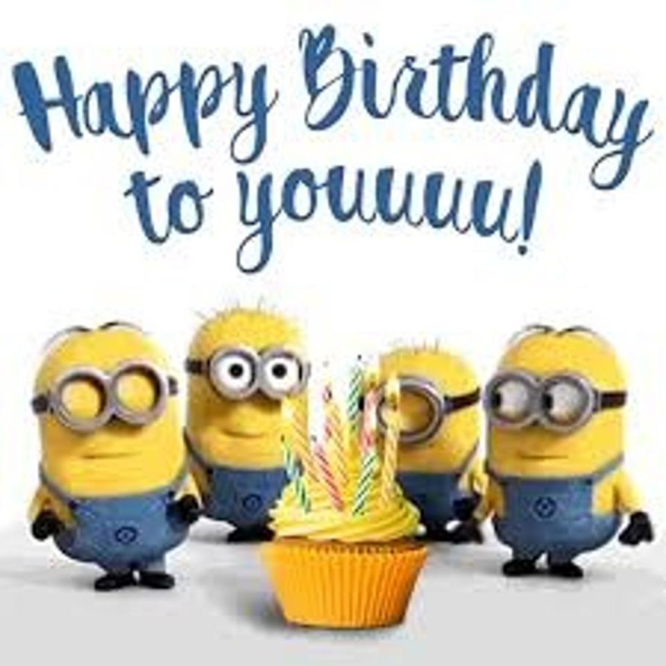 Happy birthday minions gif b7b - artofit