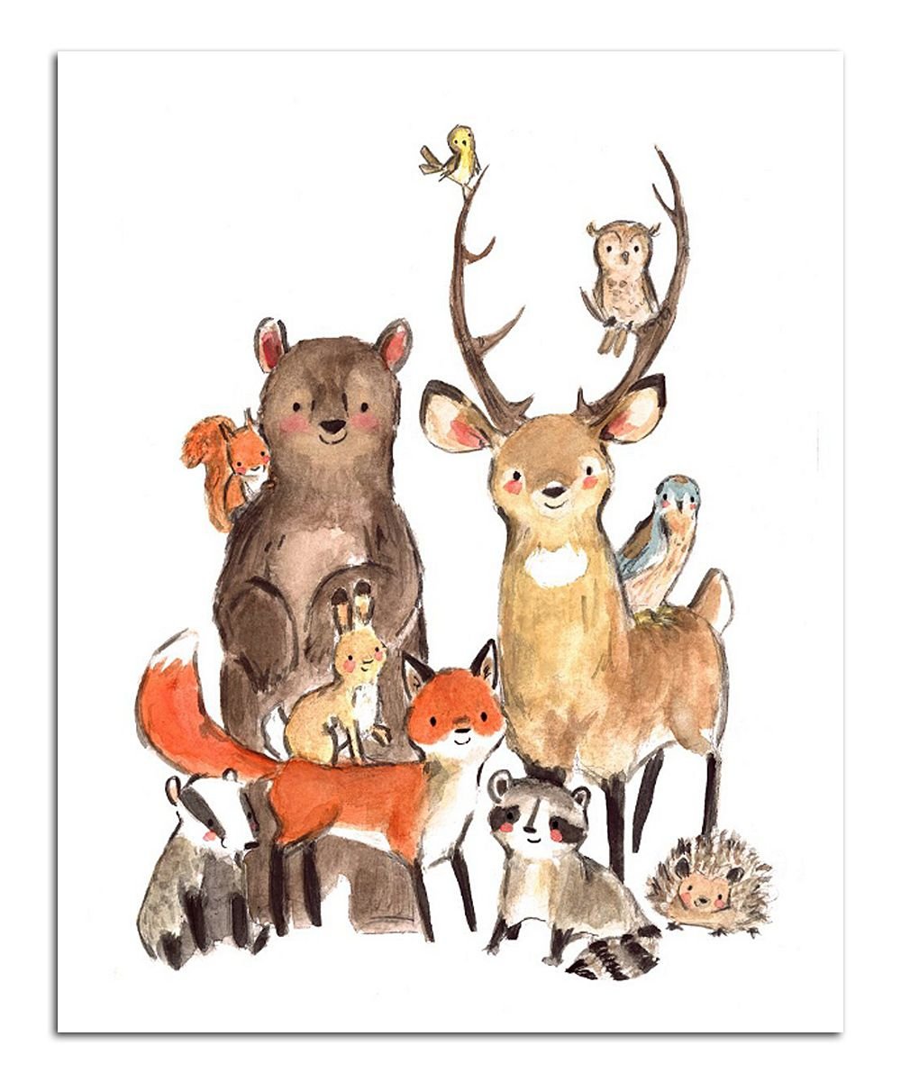 Лесные животные иллюстрации