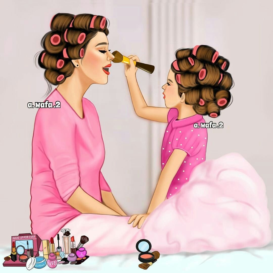 Мультяшные женщины в очках