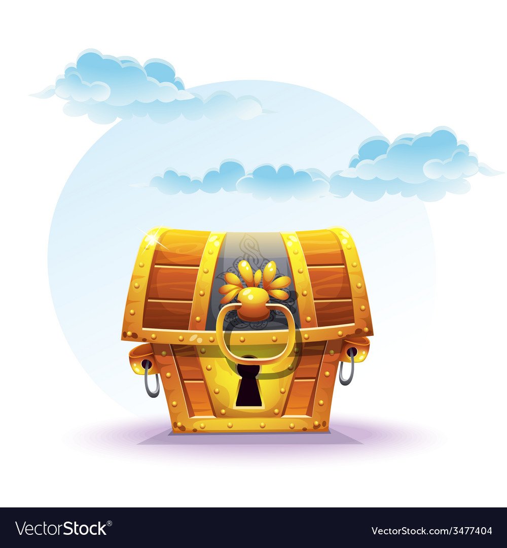 Сундук чудо вектор