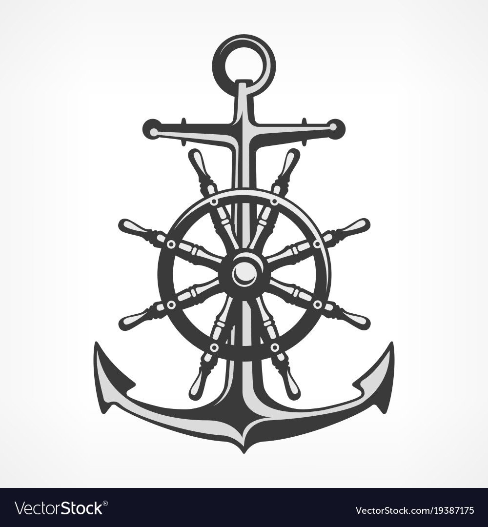 Якорь и штурвал