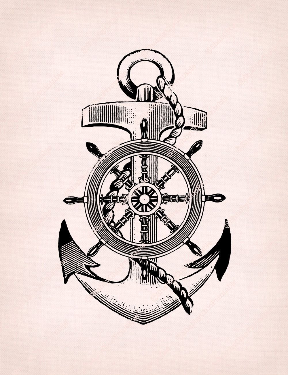 Тату штурвал