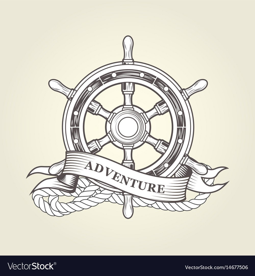 Штурвал и якорь Графика