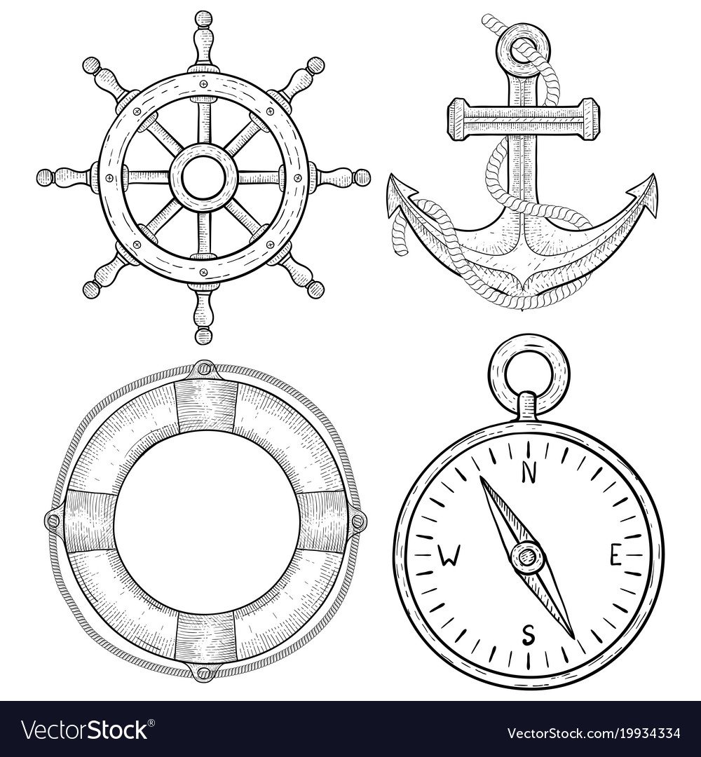 Штурвалы якоря спасательные круги