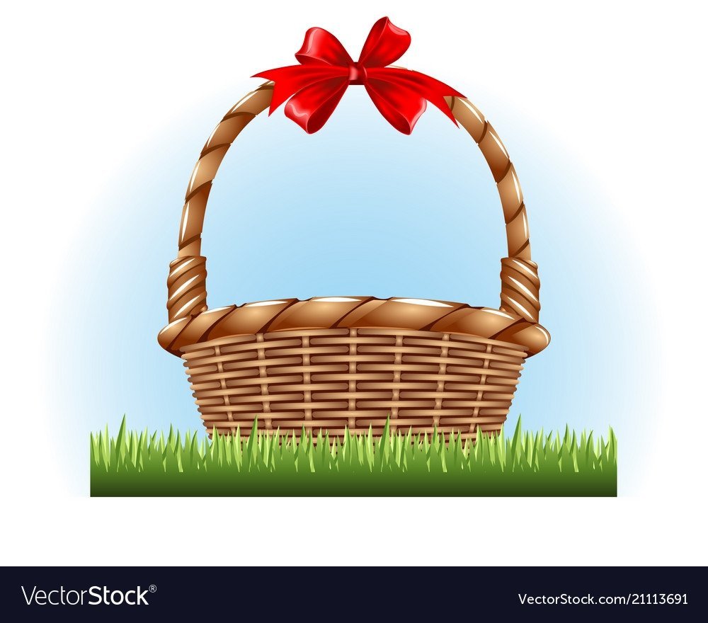 Корзинка пустая для детей