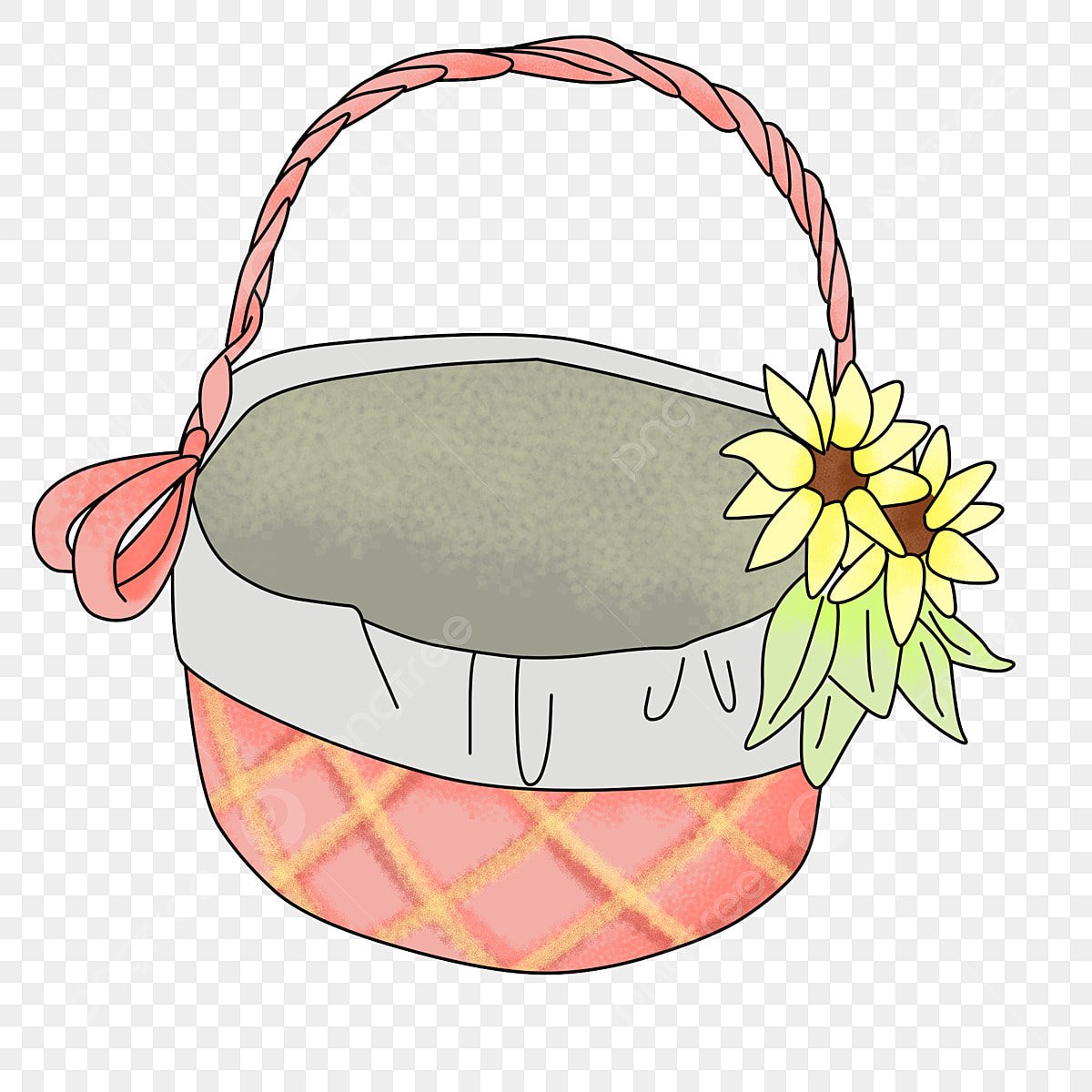 Корзинка для цветов мультяшная