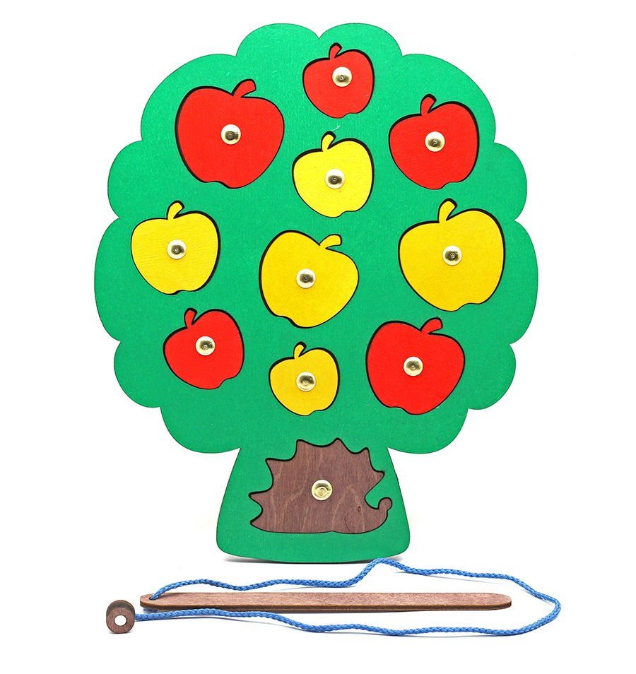 Дерево с 5 яблоками