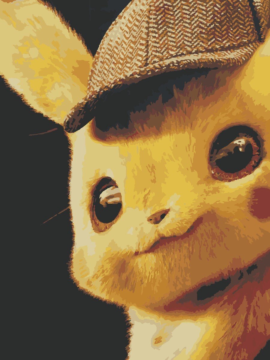 Пикачу картина по номерам